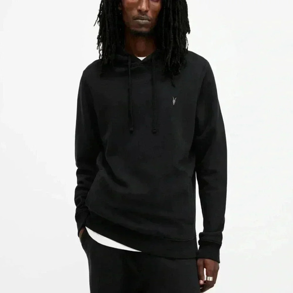 ALL SAINTS Raven Pullover Ramskull Hoodie SMALL - Picture 1 of 11